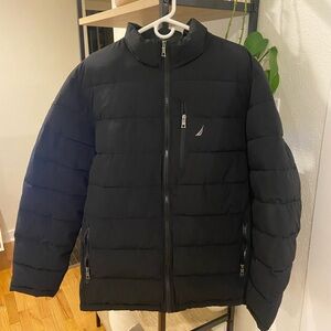Nautica Black Puff Coat - XXL - Black